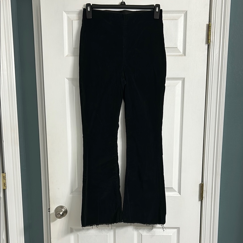 Chic Black Knox Rose Corduroy Flared Pants